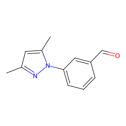 3-(3,5-dimethyl-1H-pyrazol-1-yl)benzaldehyde structure
