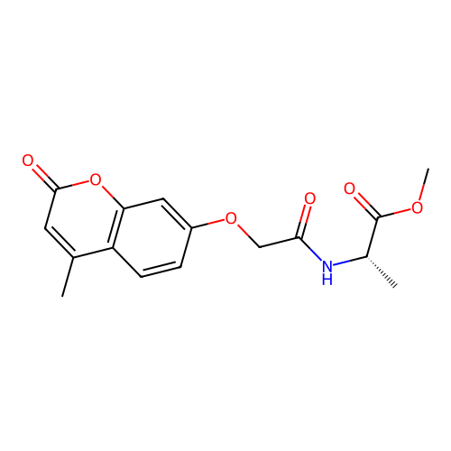 (S)-methyl 2-(2-((4-methyl-2-oxo-2H-chromen-7-yl)oxy)acetamido)propanoate structure