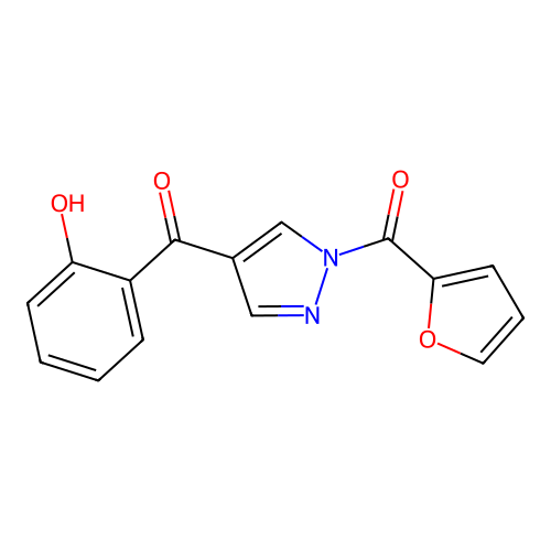 [1-(Furan-2-carbonyl)pyrazol-4-yl]-(2-hydroxyphenyl)methanone structure