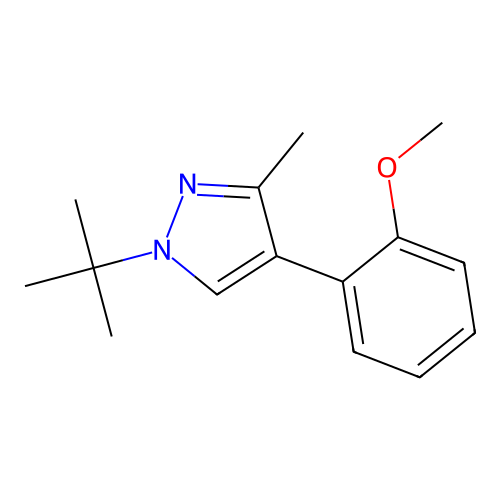 1-(tert-butyl)-4-(2-methoxyphenyl)-3-methyl-1H-pyrazole structure
