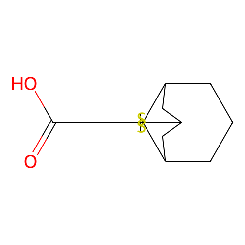 Spiro[bicyclo[3.3.1]nonane-9,2'-[1,3]dithiolane]-7-carboxylic acid structure
