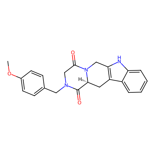 C22H21N3O3 structure