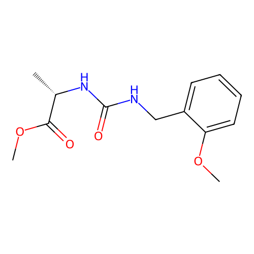 methyl N-[(2-methoxybenzyl)carbamoyl]-L-alaninate structure