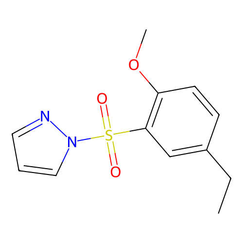 1-(5-Ethyl-2-methoxyphenyl)sulfonylpyrazole structure