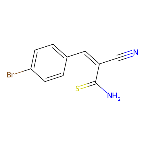 2-Propenethioamide, 3-(4-bromophenyl)-2-cyano- structure