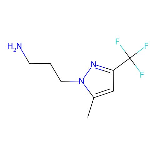 3-(5-Methyl-3-trifluoromethyl-pyrazol-1-yl)-propylamine structure