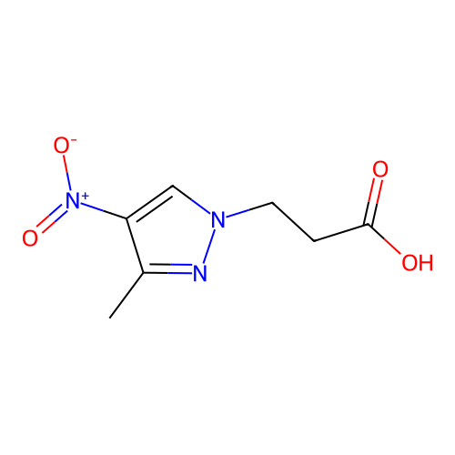 3-(3-methyl-4-nitro-1H-pyrazol-1-yl)propanoic acid structure