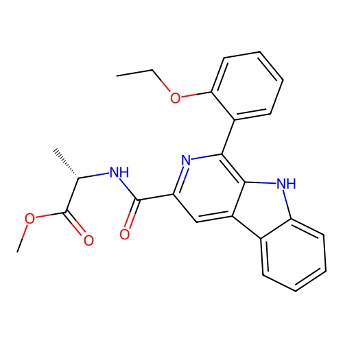 (S)-methyl 2-(1-(2-ethoxyphenyl)-9H-pyrido[3,4-b]indole-3-carboxamido)propanoate structure