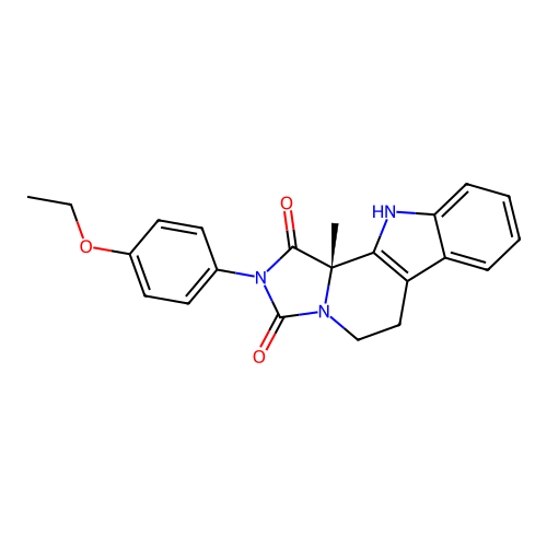 C22H21N3O3 structure