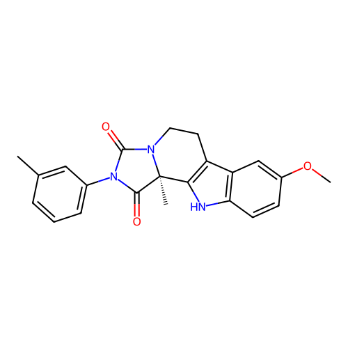 C22H21N3O3 structure