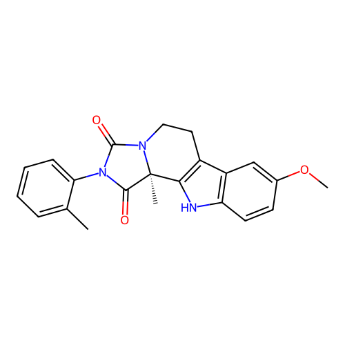 C22H21N3O3 structure