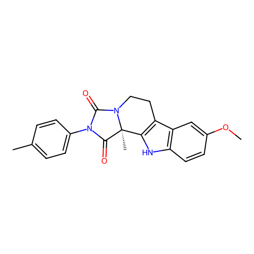 C22H21N3O3 structure
