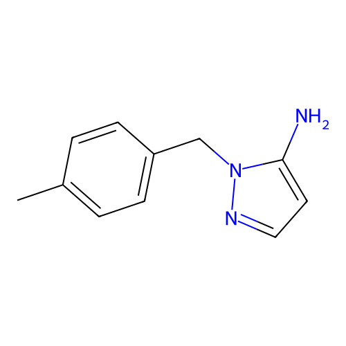 1-(4-methylbenzyl)-1H-pyrazol-5-amine structure