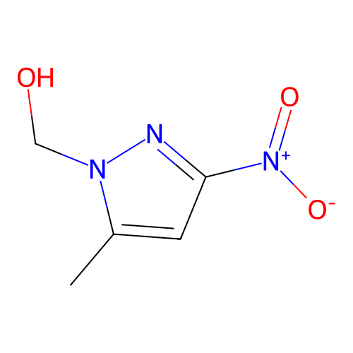 (5-methyl-3-nitro-1H-pyrazol-1-yl)methanol structure