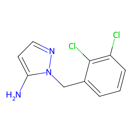 1-[(2,3-Dichlorophenyl)methyl]-1H-pyrazol-5-amine structure