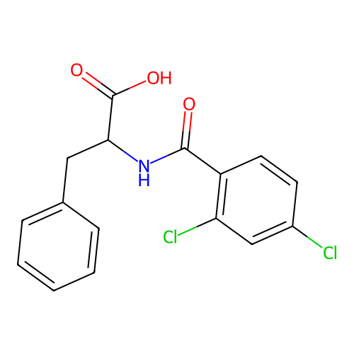 2-[(2,4-Dichlorophenyl)formamido]-3-phenylpropanoic acid structure