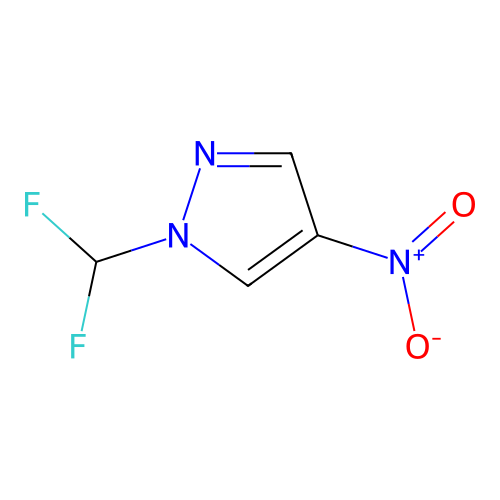 1-(difluoromethyl)-4-nitro-1H-pyrazole structure