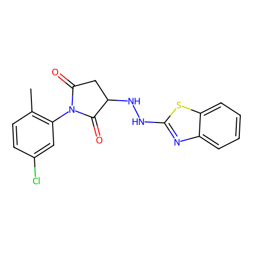 C18H15ClN4O2S structure