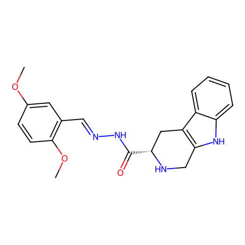C21H22N4O3 structure