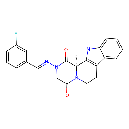 C22H19FN4O2 structure