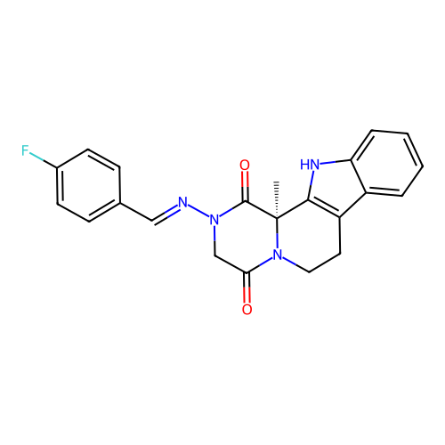 C22H19FN4O2 structure