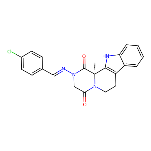C22H19ClN4O2 structure