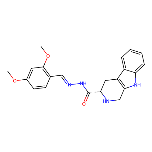 C21H22N4O3 structure