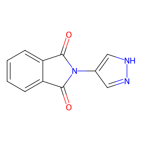 2-(1H-pyrazol-4-yl)isoindoline-1,3-dione structure