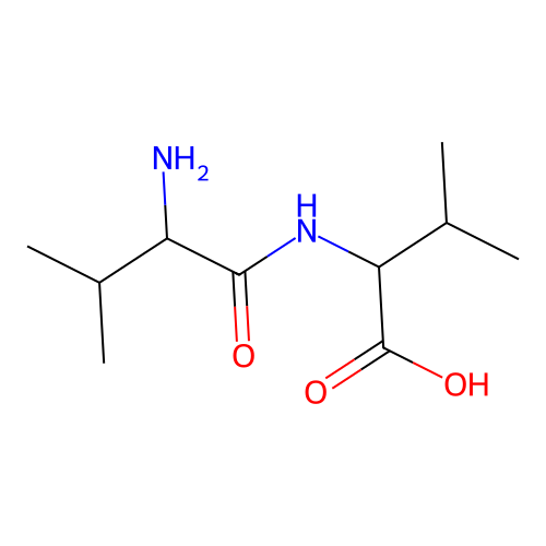 2-[(2-Amino-3-methylbutanoyl)amino]-3-methylbutanoic acid structure
