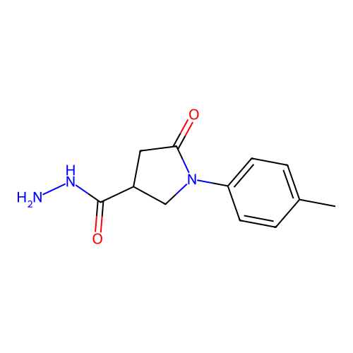 1-(4-Methylphenyl)-5-oxopyrrolidine-3-carbohydrazide structure