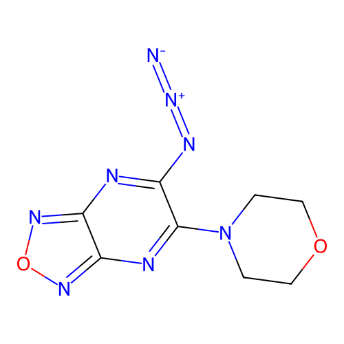 6-Azido-5-morpholin-4-yl-[1,2,5]oxadiazolo[3,4-b]pyrazine structure