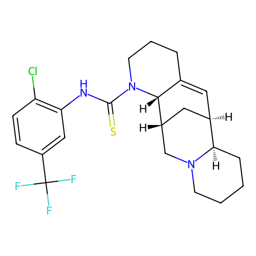 C23H27ClF3N3S structure