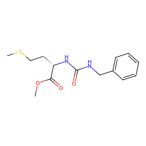 (S)-methyl 2-(3-benzylureido)-4-(methylthio)butanoate structure