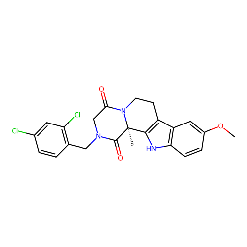 C23H21Cl2N3O3 structure