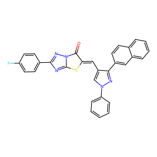 C30H18FN5OS structure