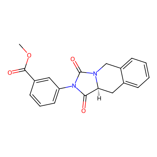 (S)-methyl 3-(1,3-dioxo-10,10a-dihydroimidazo[1,5-b]isoquinolin-2(1H,3H,5H)-yl)benzoate structure