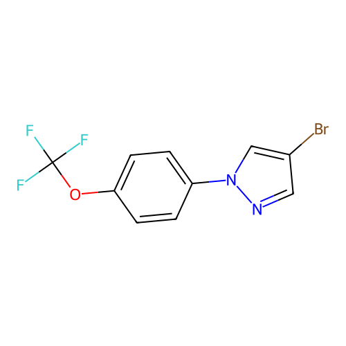 4-bromo-1-(4-(trifluoromethoxy)phenyl)-1H-pyrazole structure