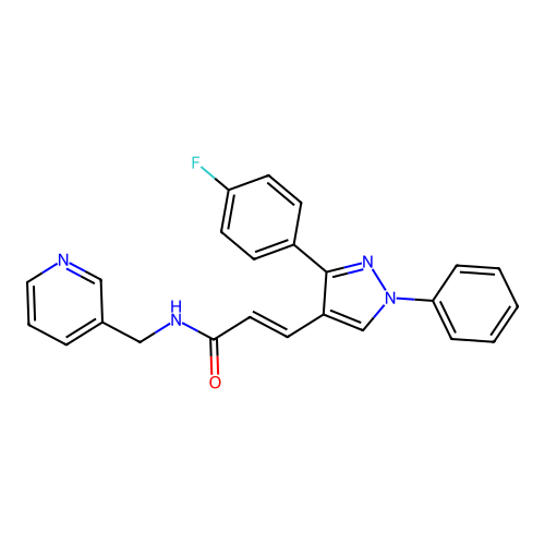 C24H19FN4O structure