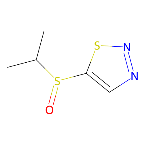5-(Isopropylsulfinyl)-1,2,3-thiadiazole structure