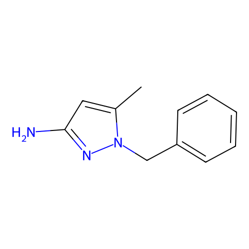 1-benzyl-5-methyl-1H-pyrazol-3-amine structure