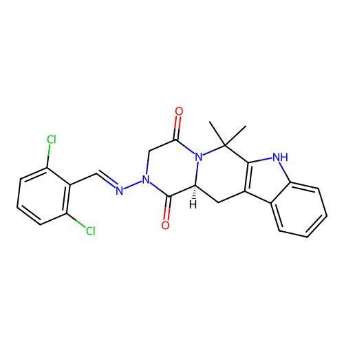 C23H20Cl2N4O2 structure