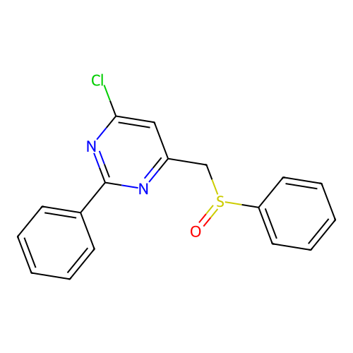 4-Chloro-2-phenyl-6-[(phenylsulfinyl)methyl]pyrimidine structure