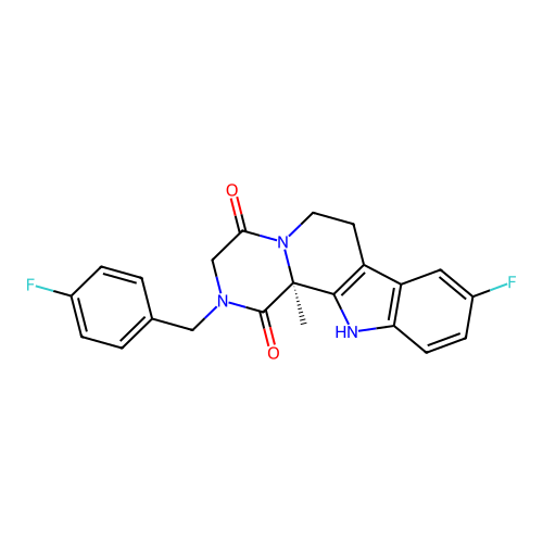 C22H19F2N3O2 structure