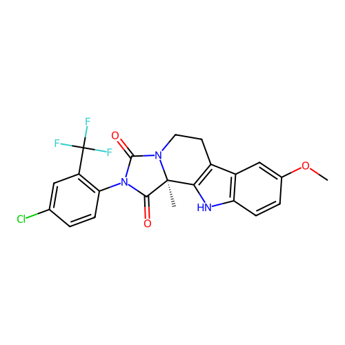 C22H17ClF3N3O3 structure