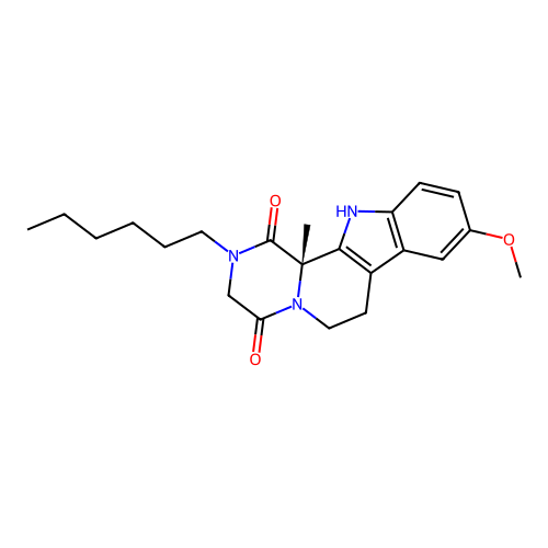 C22H29N3O3 structure