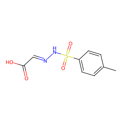 2-[(4-Methylphenyl)sulfonylhydrazinylidene]acetic acid structure