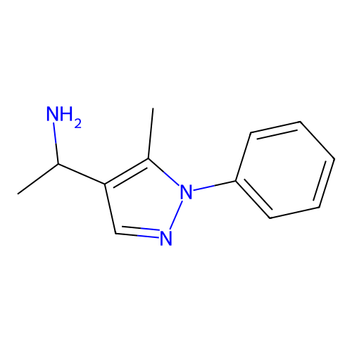 1-(5-methyl-1-phenyl-1H-pyrazol-4-yl)ethan-1-amine structure
