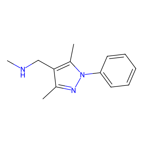 [(3,5-dimethyl-1-phenyl-1H-pyrazol-4-yl)methyl](methyl)amine structure