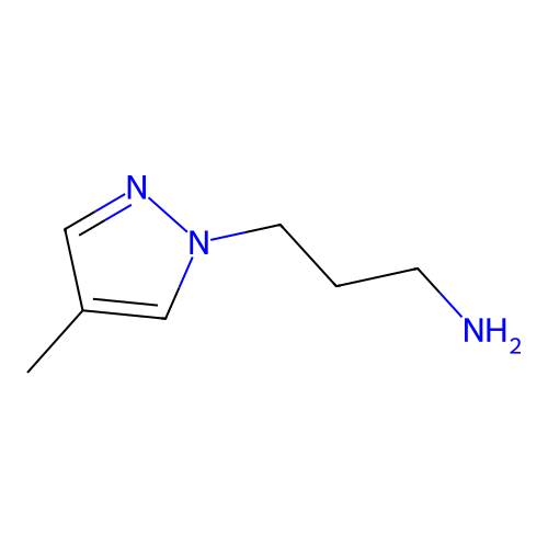 3-(4-methyl-1H-pyrazol-1-yl)propan-1-amine structure