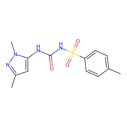 1,3-dimethyl-5-[({[(4-methylphenyl)sulfonyl]amino}carbonyl)amino]-1H-pyrazole structure